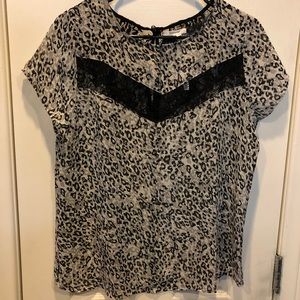 NWT Maurice’s Leopard Print Dressy shirt